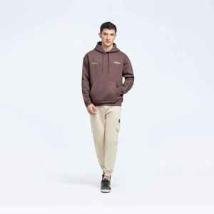 Sudaderas con capucha con logotipo estampado personalizado OEM, sudaderas con capucha ajustadas de peso pesado de lana gruesa en blanco, sudaderas con capucha para hombre - Product Image 2