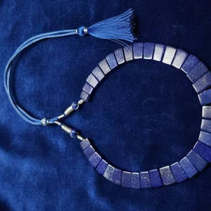 Collar de Cuentas de Lapislázuli Natural de Estilo Clásico AAA, Elegante Gargantilla para Bodas y Fiestas - Product Image 5