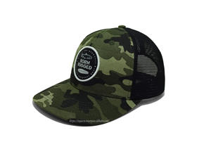 Sombreros de camionero con parche tejido personalizado, sombreros con parche tejido personalizado OEM, logotipos grabados con láser, gorra deportiva de alta calidad - Product Image 2