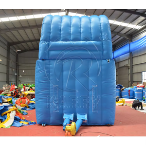 Toboggan aquatique gonflable commercial en gros, combo de château gonflable en PVC de qualité supérieure avec piscine à jets d'eau, grand modèle gonflable d'extérieur - Product Image 2
