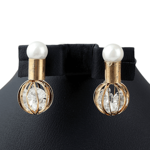 Boucles d'oreilles fantaisie pour femmes - Dorées - Product Image 1