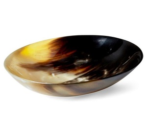 Cuenco decorativo de cuerno de búfalo, acabado a mano, para servir nueces, dulces, ensaladas, perfecto para cocinas rústicas y regalos para el hogar. - Product Image 4