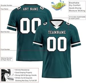 2025 maillot de football personnalisé pour hommes vêtements de sport respirants pour la pratique de l'équipe de rugby personnalisé pour adultes et adolescents - Product Image 2