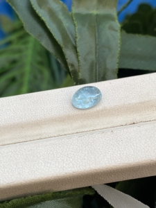 Piedra de cabujones de forma ovalada de Aguamarina de Color superior Natural increíble con piedras preciosas sueltas de buen brillo para hacer joyas de 1,83 quilates - Product Image 3
