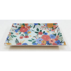 Bandeja de servicio de forma ovalada de madera de nuevo diseño con acabado esmaltado de calcomanía para bandeja de servicio de comida de hogar y Hotel personalizada a granel - Product Image 3