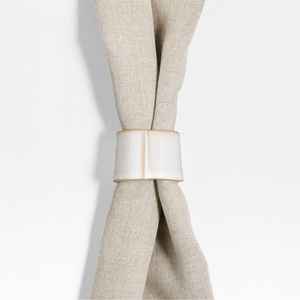 Ronds de serviette en os et vadrouille faits à la main de qualité supérieure pour hôtels et restaurants - Product Image 3