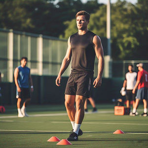 Football formation gilet Shorts ensembles personnalisé équipe porter Football Football Shorts ensemble hommes 100% Polyester Football uniforme - Product Image 1