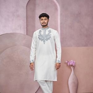 Minimal jacquard diseñador kurta - Product Image 3