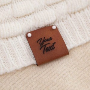 Étiquettes OEM en cuir véritable à Grain riche fabriquées en usine - Product Image 5