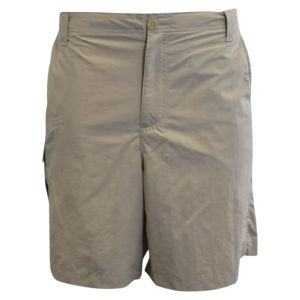 Pantalones cortos de carga informales para hombre, color beige, PFG, Bahama, Omni-Shade, de punto, con cordón de algodón, servicio OEM disponible - Product Image 1