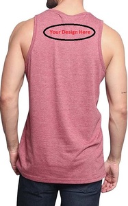 Wholesale Men Muscle Tank Super Comfortable Tanks 100% Cotton Imported Pull on Closure <b>Machine</b> Wash Sourcing From Bangladesh - Product Image 4