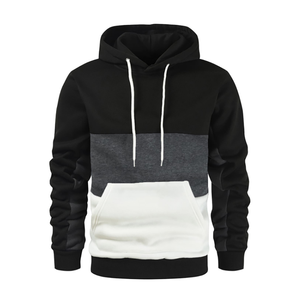 2024 unisexe Streetwear pull confortable coton mélangé kangourou poche à capuche plusieurs couleurs Style décontracté à la mode unisexe - Product Image 4