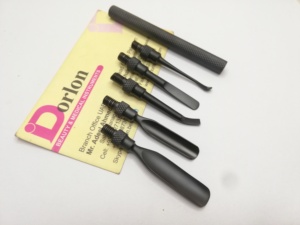 ที่ดันหนังกำพร้าพลาสม่าสีดำด้านแบบ5อิน1ที่ดันเล็บสเตนเลสสตีลอุปกรณ์ดูแลเล็บอุปกรณ์กำจัดหนังกำพร้าแบบสองด้าน - Product Image 4