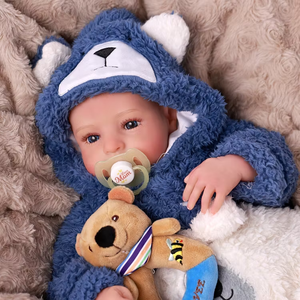 Poupée Reborn réaliste Aiden de 20 pouces, bébé souriant, garçon, avec membres en vinyle, prête à être expédiée en 3 à 7 jours - Product Image 1
