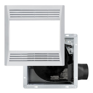 พัดลมดูดอากาศในห้องน้ำแบบอเมริกัน OEM ขนาด 10 นิ้ว พร้อมท่อลมขนาด 4 นิ้ว 50 80 100 110 CFM พร้อมไฟตกแต่ง - Product Image 3