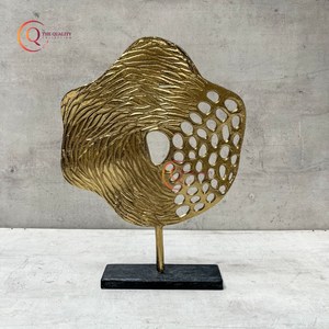 ประติมากรรมศิลปะนามธรรมโลหะอลูมิเนียมหรูหราทันสมัยรูปทรงกลมของตกแต่งบ้านสำนักงานของขวัญที่สมบูรณ์แบบโลโก้ตามสั่ง - Product Image 6