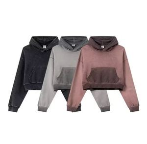 Sweat à capuche surdimensionné pour femmes Pull décontracté en tissu de coton Fournisseur de gros OEM - Product Image 5