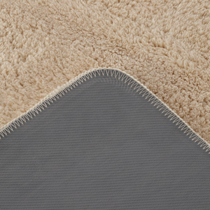 Tapis de bain en diatomite moelleux beige clair confortable, antidérapant, séchage rapide, 60x50 cm - Product Image 6