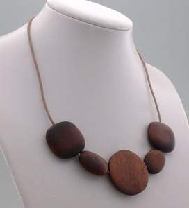 Collar con colgante de madera rústica, regalo para manualidades de madera, cajas de madera, carteles de pared - Product Image 4