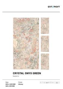 Carrelage en porcelaine de grande taille Carrelage jaune brun Carrelage de sol en porcelaine marbre poli Carreaux Porcelanato 600x1200 - Product Image 5