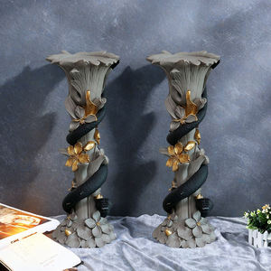 Estatua de Resina Hecha a Mano con Patrón de <span class=keywords><strong>Serpiente</strong></span> con Detalles en Dorado (Giratos de Vid de <span class=keywords><strong>Mamba</strong></span> <span class=keywords><strong>Negra</strong></span>) Decoración Elegante para el Hogar - Product Image 5