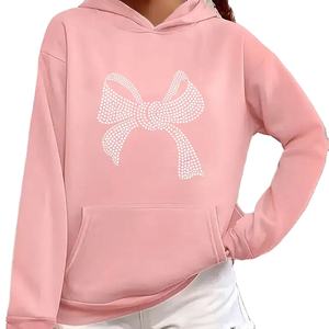 Perfect style Women <b>Rhinestones</b> <b>Hoodies</b> hot sale anti wrinkle high quality cheap rate <b>Rhinestones</b> <b>hoodies</b> with full sleeves - Product Image 1