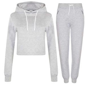 Venta al por mayor de chándales personalizados para mujer, conjunto de 2 piezas, traje de entrenamiento, gimnasio, chándal ajustado, chándal de algodón 100% de alta calidad - Product Image 4