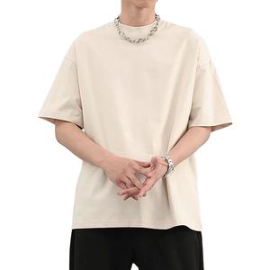 Pas cher Hommes T-shirts Budget-friendly Meilleur Tissu Impression Personnalisée Logo T-Shirt Coton Uni Blanc Léger Lâche Hommes T-shirt - Product Image 3