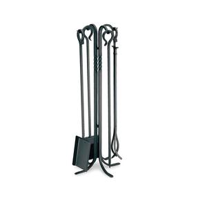 Ensemble d'outils d'incendie en fer compact avec un design efficace et une forme classique adaptée aux petites cheminées ou aux espaces restreints - Product Image 6