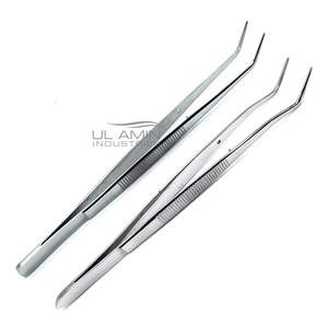 UL AMIN German Stainless Steel <b>Dental</b> Tweezers Meriam Cotton Dressing <b>Dental</b> <b>Surgical</b> <b>Instruments</b> - Product Image 3
