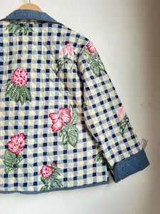 Chaqueta India 100% Hecha a Mano de Algodón, Estampado Floral, 2 Bolsillos Laterales, Reversible, Abrigo Bohemio para Mujer, Chaqueta Acolchada de Algodón de Nuevo Estilo - Product Image 5