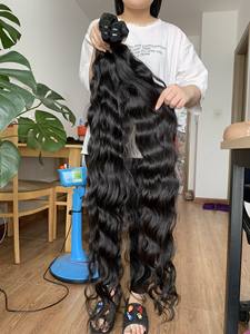 10A Naturel Aligné Vierge Cambodgien Remy Cheveux Bundles Noir Lâche Vague Profonde Cuticule Armure Machine Double Trame Extensions - Product Image 5