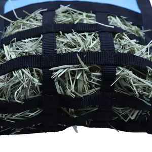 Produit exceptionnel, nouveau sac à foin pour cheval, portable, extérieur, longueur réglable, sangle en toile, filet à foin pour cheval, emballage personnalisé, nourriture pour cheval - Product Image 3