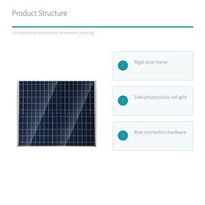 Panel Solar Enmarcado de 20W 18V para Carga de Baterías en Exteriores - Product Image 5