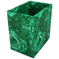 Ensemble d'accessoires de salle de bain en malachite moderne, écologique et exquis, ensemble unique de sept pièces, distributeur de savon, porte-brosse à dents, Agra