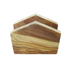 Stylish Bamboo Wooden Tissue Holder | Cup Shape Design Ideal for Bathroom Vanity and <b>Tabletop</b> <b>Display</b> - Product Image 6