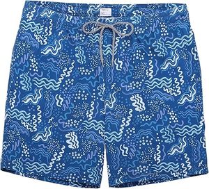 Shorts de surf décontractés écologiques à taille haute élastique avec logo personnalisé, poche arrière et impression par sublimation - Product Image 3