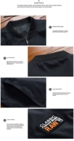 Veste de baseball pour homme, prix d'usine en Chine, OEM, coupe ajustée, légère, fermeture éclair, avec badge, pour l'automne et l'hiver