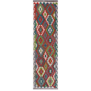 Maimana Afghanistan Kilim <b>Runner</b> <b>Rug</b> 296 X 82 cm - Product Image 1