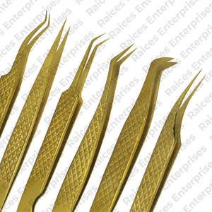 Ensemble de pinces à épiler d'extension de cils directement fabriquées en usine nouveau Style vente en gros en acier inoxydable bonne qualité ensembles de pinces à cils - Product Image 4