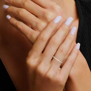 Bague en or massif 10 carats avec grappe de diamants cultivés en laboratoire bijoux de mariage de fiançailles GIA IGI certifiés occasions plaquées or - Product Image 4