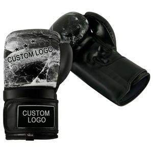 Gants de boxe d'entraînement de combat pour hommes avec logo personnalisé OEM derniers tissus en cuir de protection de la sécurité professionnelle - Product Image 2