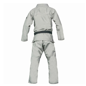 Kimono de BJJ gris 100% coton, coupe classique, pour hommes adultes, vêtements d'arts martiaux durables - Product Image 3