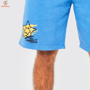 Pantalones cortos de gimnasio para correr con logotipo personalizado, entrenamiento de sudor, entrenamiento, Fitness, deportes atléticos, poliéster, pantalones cortos informales para correr para hombre - Product Image 2