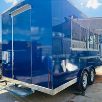Remorque de restauration rapide sur mesure de 16 pieds pour pizzas, camion de cuisine mobile entièrement équipé pour tacos et burgers en zone de bureau