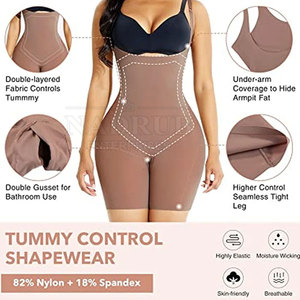 Costume de mise en forme confortable conçu pour la taille, les hanches et l'abdomen Body Shaper invisible avec tissu sans couture et sensation respirante - Product Image 3