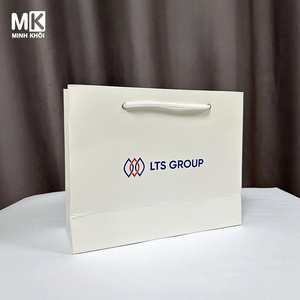 Bolsa de Compras Ecológica Reciclable de Papel Color Marfil con Asas de Cuerda de Algodón, Impresión Personalizada, Fabricante de Vietnam, Directo de Fábrica - Product Image 6