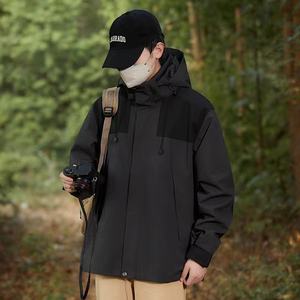 Veste coupe-vent respirante pour homme et femme, imperméable, en polyester, avec doublure en mesh, tailles grandes, vestes d'extérieur - Product Image 4