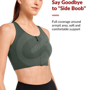 เสื้อชั้นในกีฬาแบบไร้ตะเข็บสำหรับผู้หญิง ทรง U-NECK ระบายอากาศได้ดี เป็นมิตรกับสิ่งแวดล้อม สายรัดแบบ Y-line รองรับการออกกำลังกายหนัก พร้อมแผ่นแปะด้านหน้าแบบกำหนดเองได้ - Product Image 6