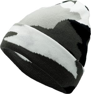 Unisex Knit Soft Warm Cuffed Beanie Hat Sombreros de camuflaje de invierno para hombres y mujeres - Product Image 4